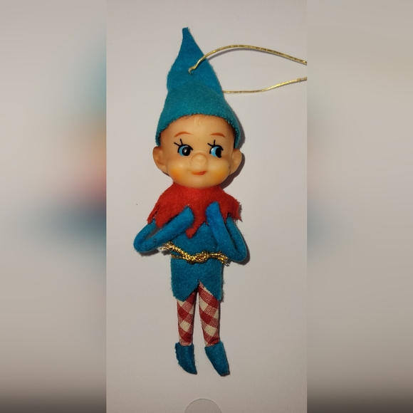 Vintage Christmas Elf Ornament made in Japan - Picture 1 of 6